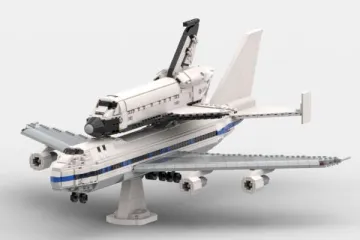 747 avec la navette colombia