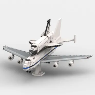 747 avec la navette colombia